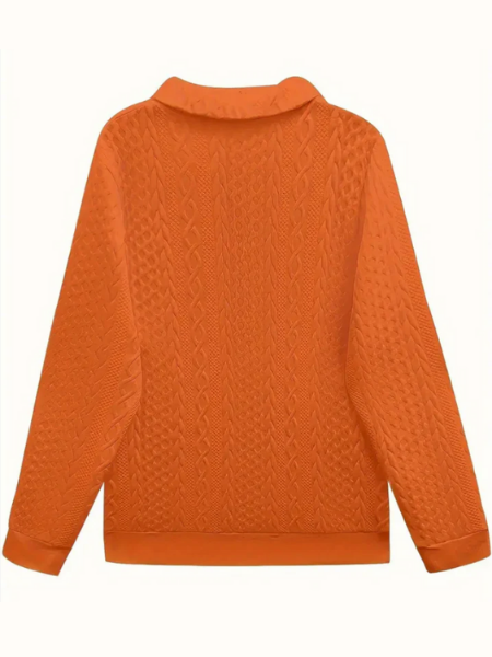 Women's Zip-Up Cable Knit Sweater, Slim Fit | Front Zipper, Structured Knit Pattern | 8 Colorways | S–2XL