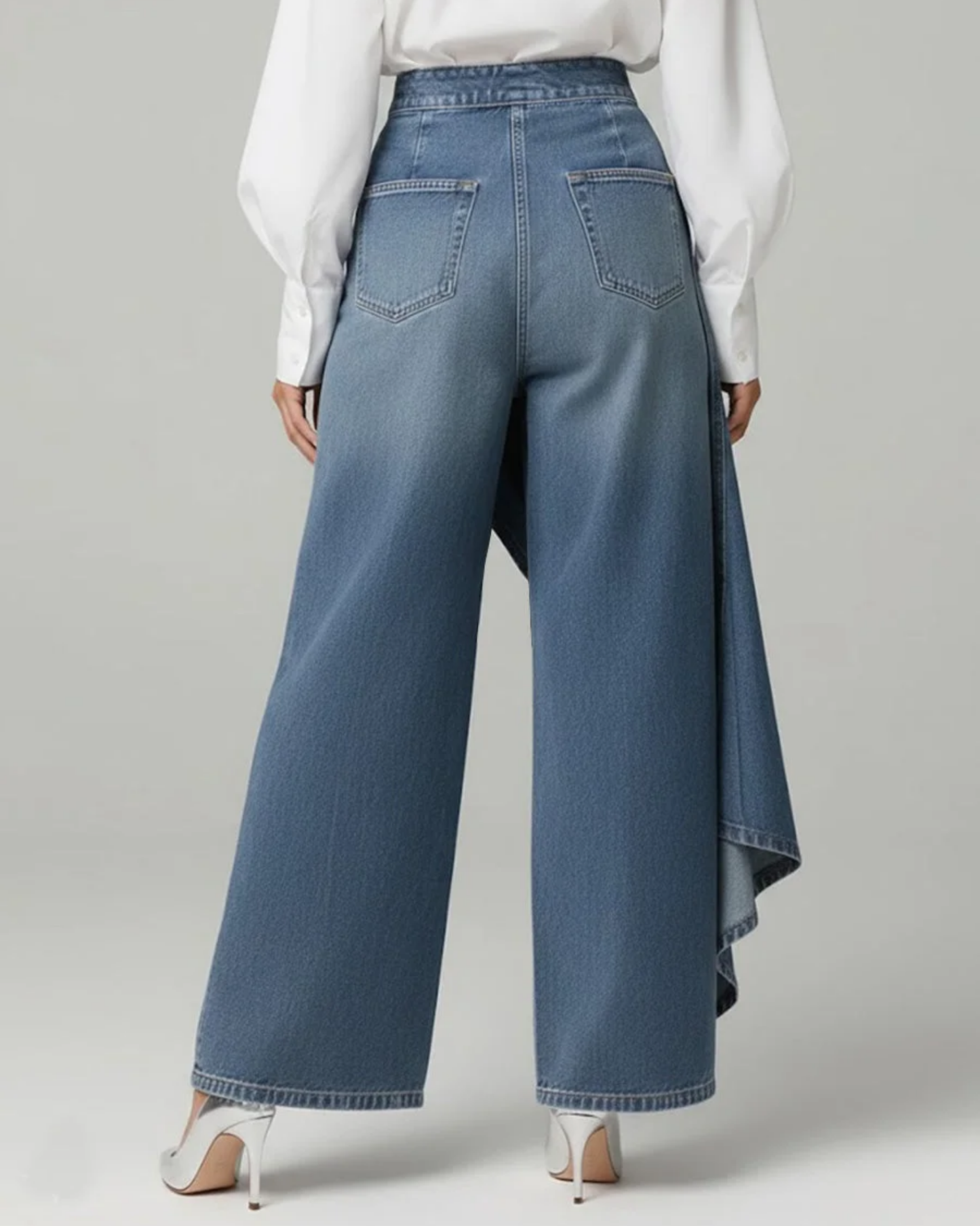 Arlette™ | Denim Wrap Trousers
