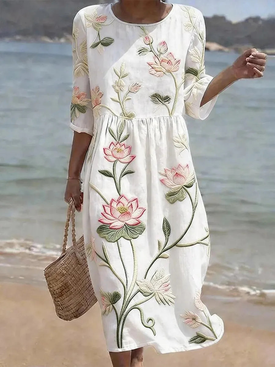 Floralis™ | Plant & Flower Print Dress