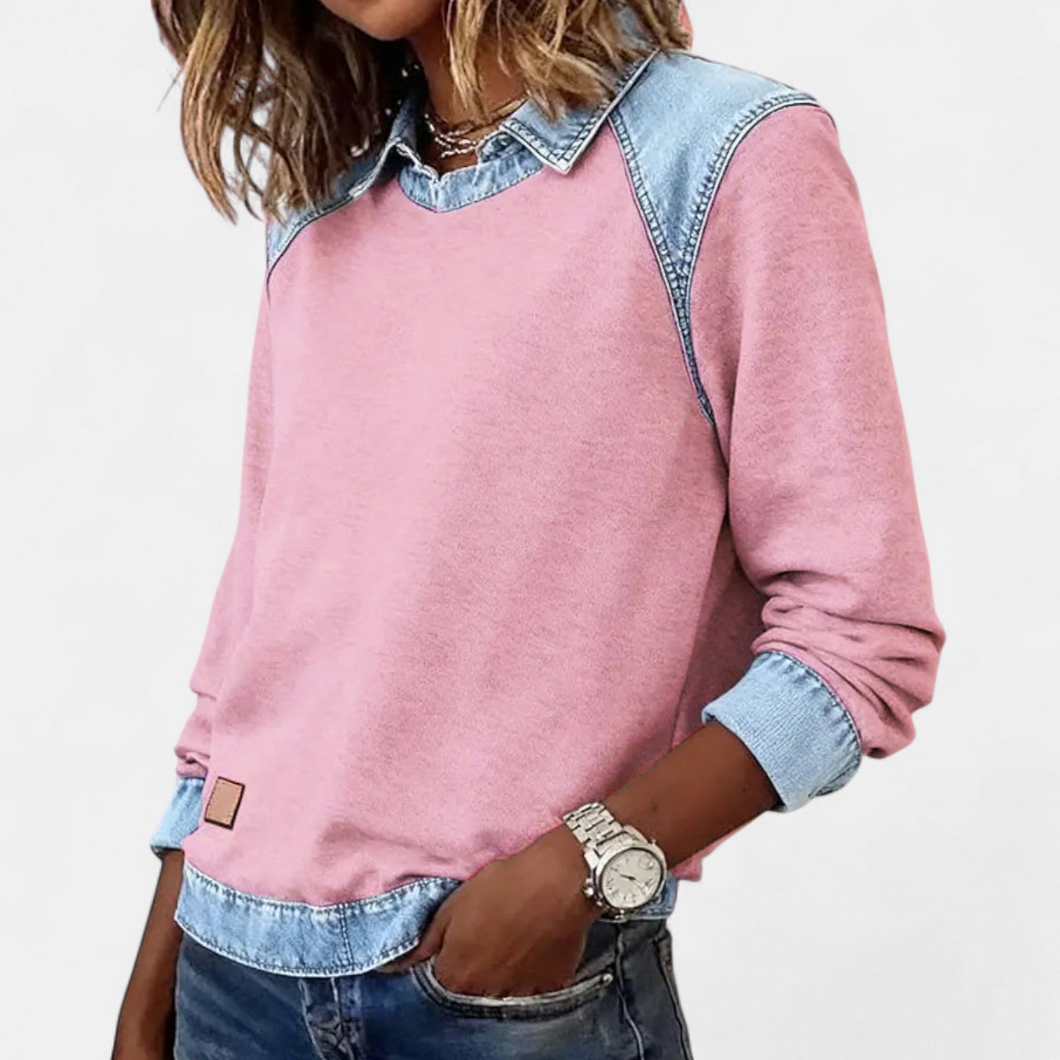 Women's Trendy Long-Sleeve Sweater, Fitted Silhouette | Sleek Modern Cut, Everyday Layer | 6 Colorways | S–3XL