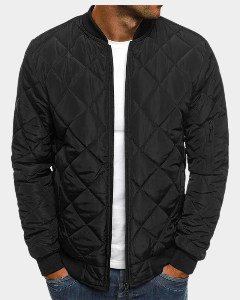 Andrew | Herren Gesteppte Bomberjacke — Quilted Bomber Classic in 6 Farben S–3XL | Westmere