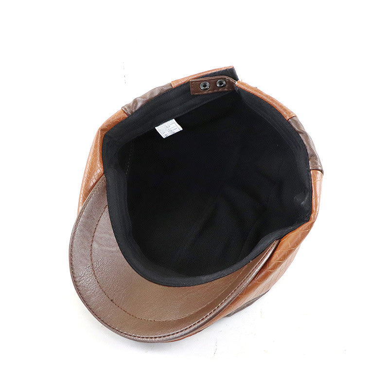 Rovello™ | Crocodile-Texture Retro Beret