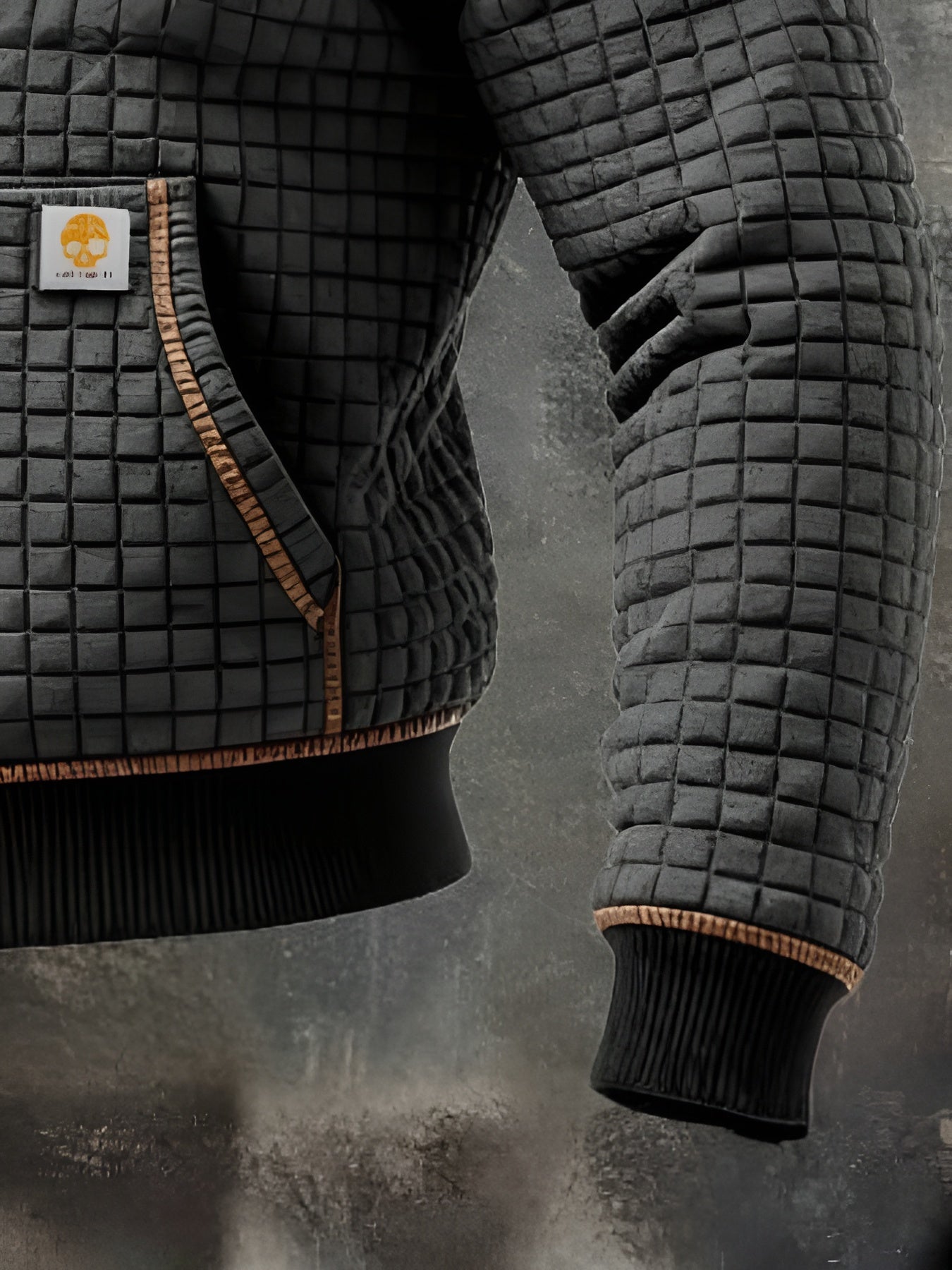 ALAN | GRAPHITE QUILTED JACKET