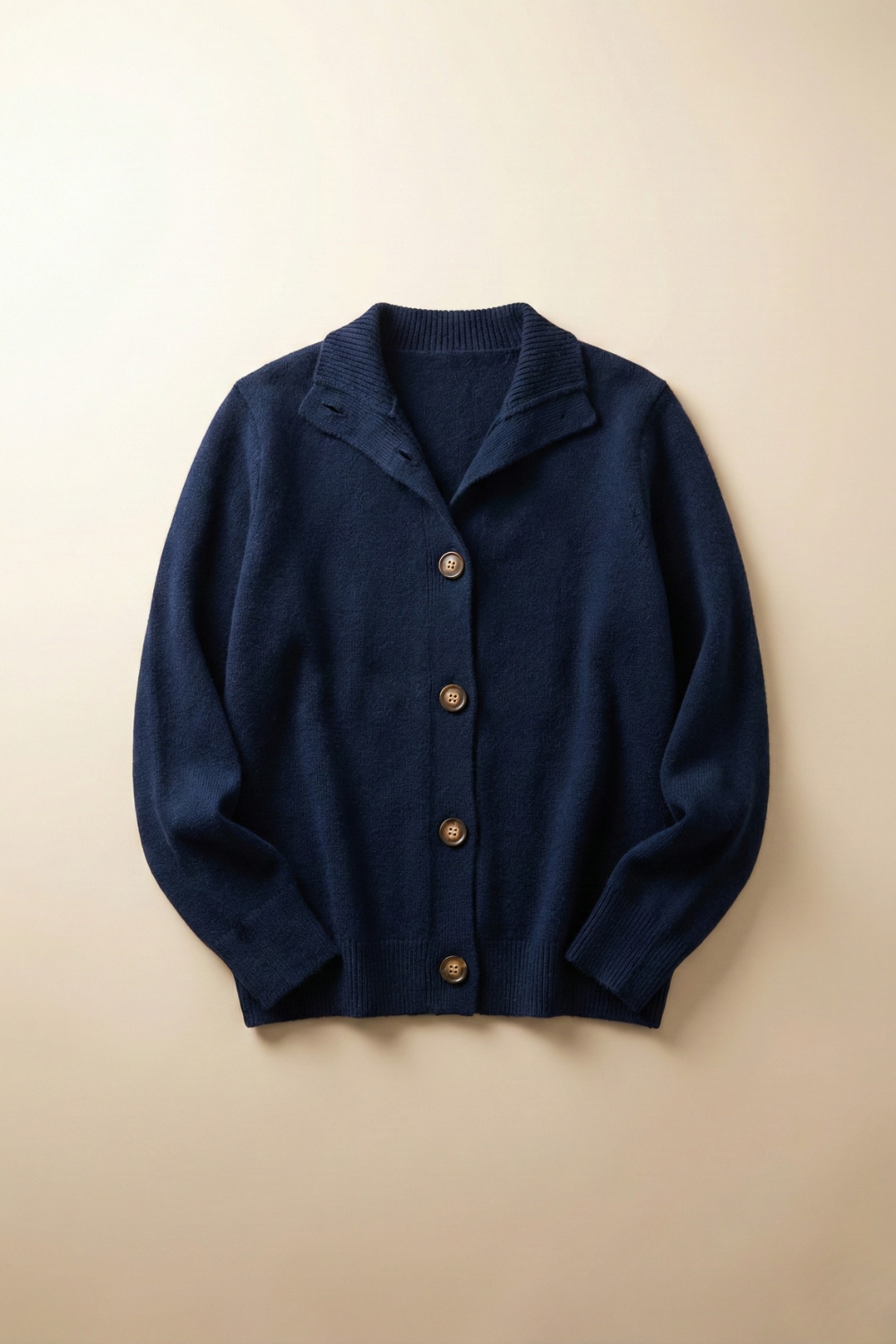 Lindsey Womens Cashmere Blend Cardigan with Statement Buttons