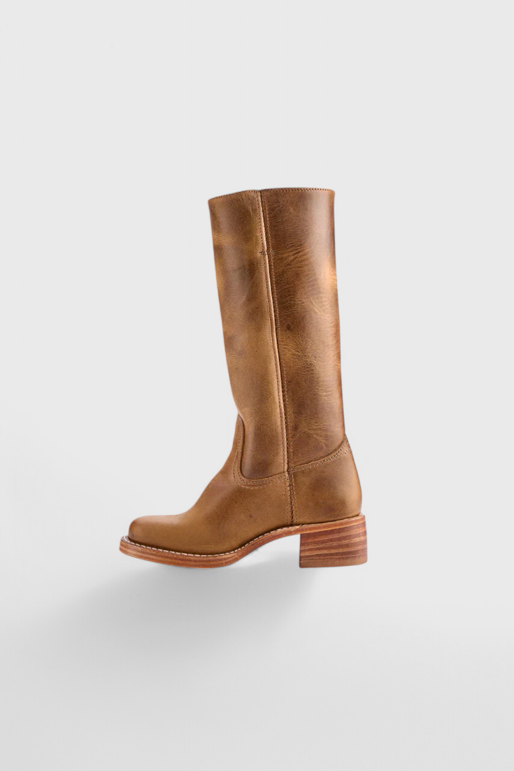 Clara Womens Knee High Boots in PU Leather