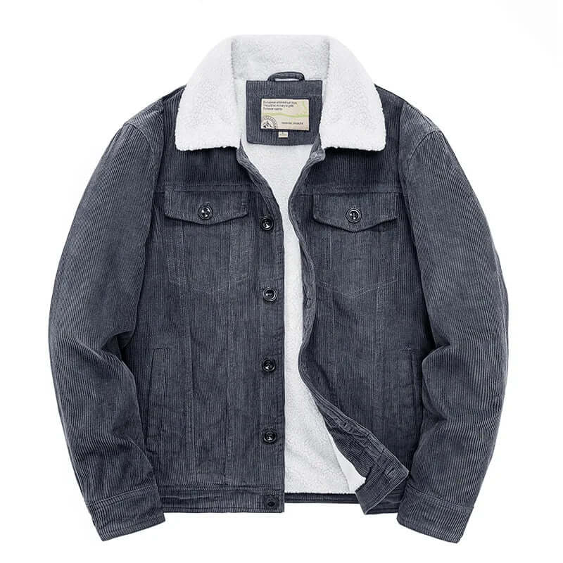 Ryan Mens Corduroy Windbreaker Jacket, Relaxed Fit