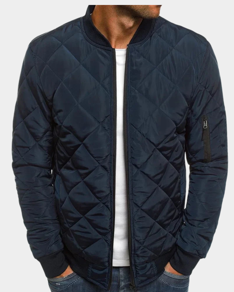 Andrew | Herren Gesteppte Bomberjacke — Quilted Bomber Classic in 6 Farben S–3XL | Westmere