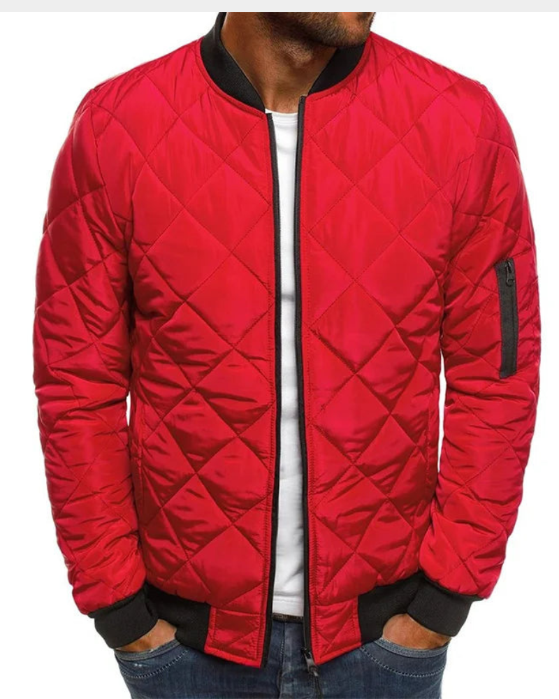 Andrew | Herren Gesteppte Bomberjacke — Quilted Bomber Classic in 6 Farben S–3XL | Westmere