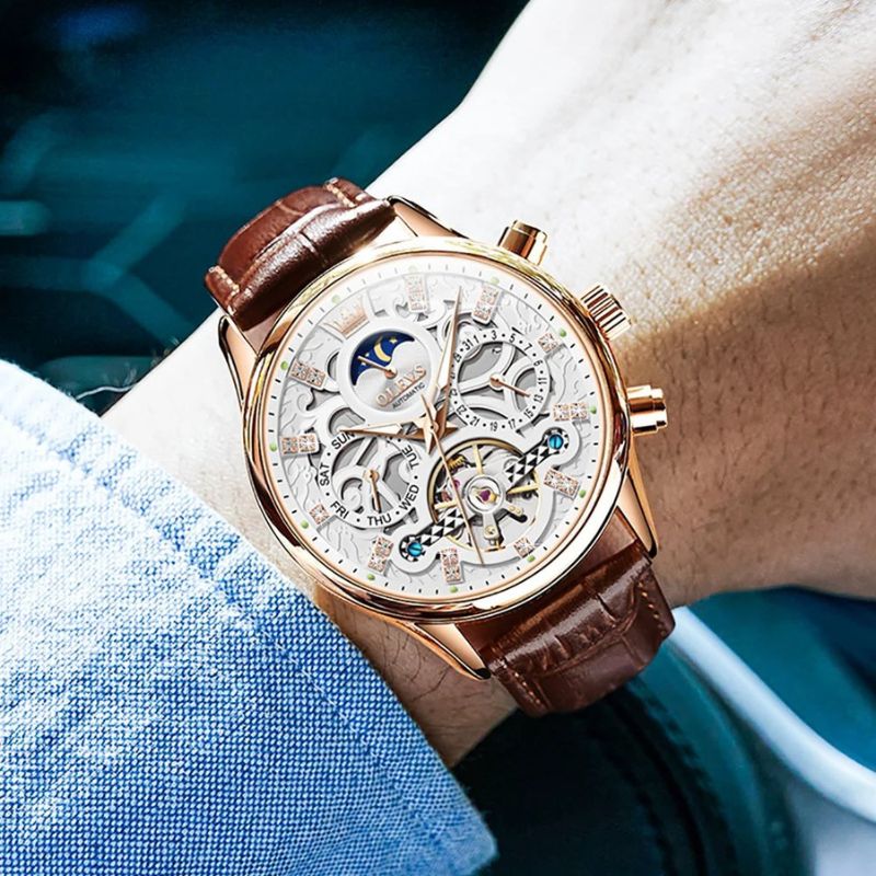 Tobias™ | Mechanical Automatic Watch with Leather Band