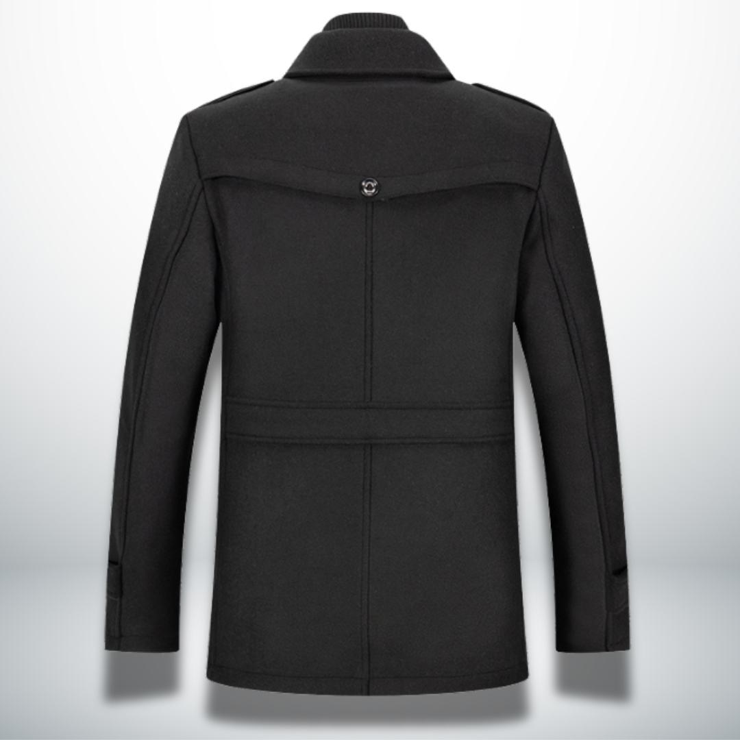 Felix | Herren Smart-Casual Mantel mit Knopfleiste — Klassische Silhouette in 5 Farben M–5XL | Westmere