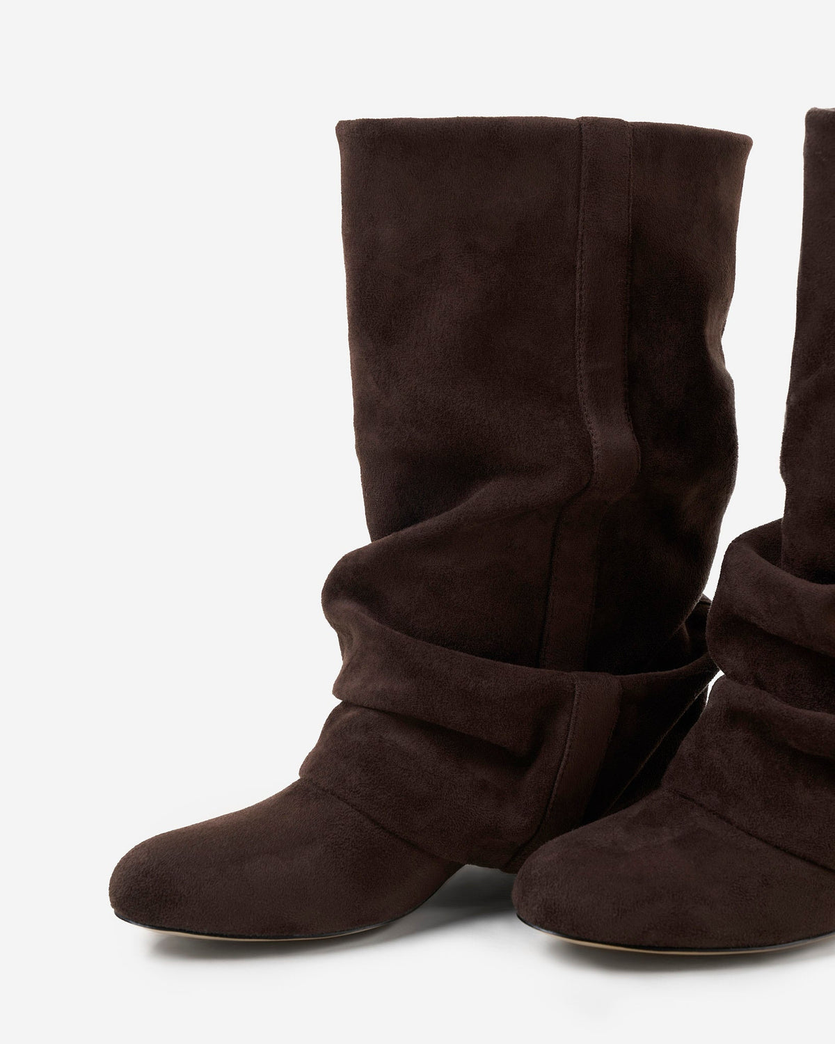Gina Womens Slouchy Knee High Boots with Hidden Heel