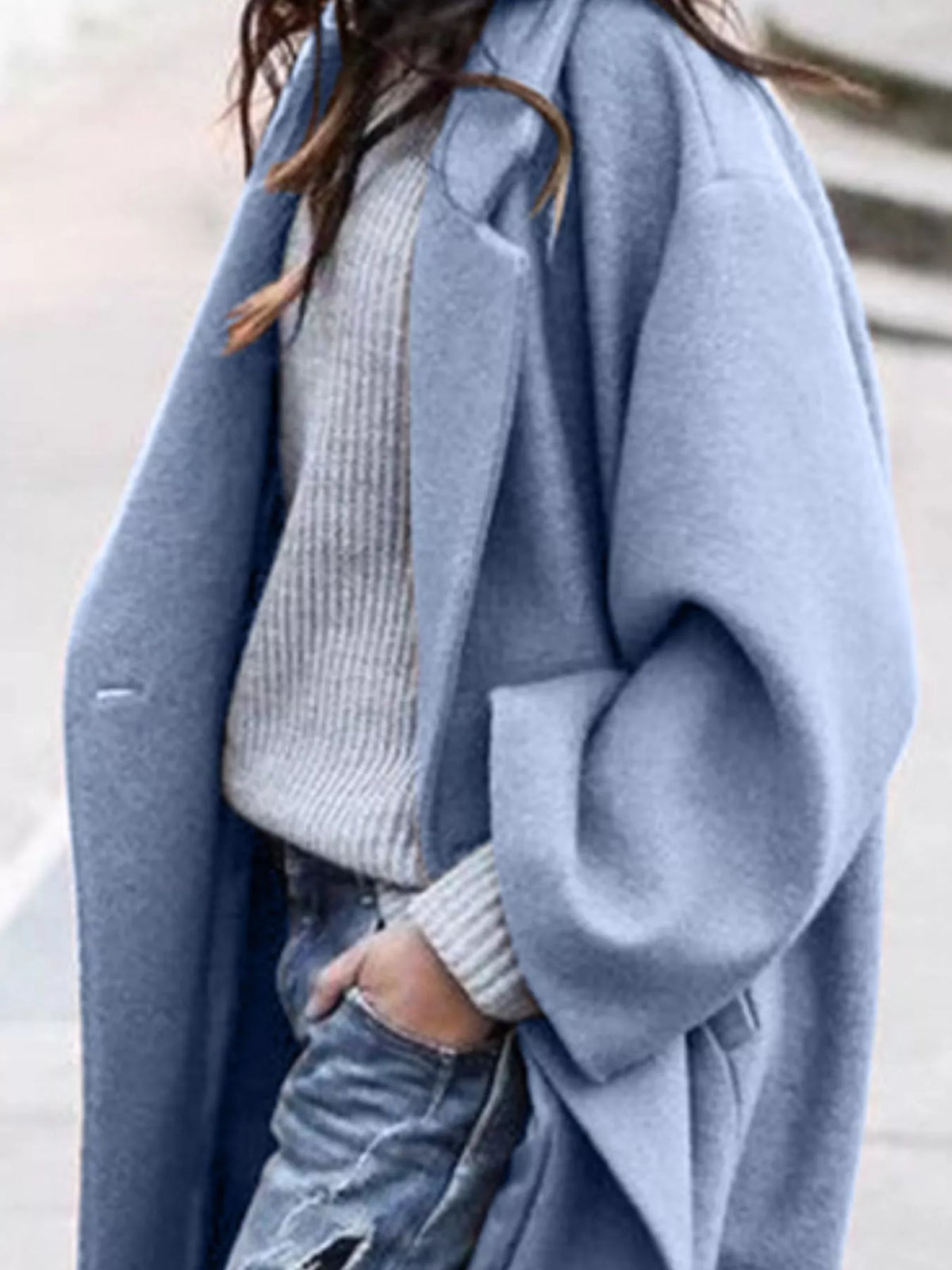 Carly Womens Oversized Long Winter Coat