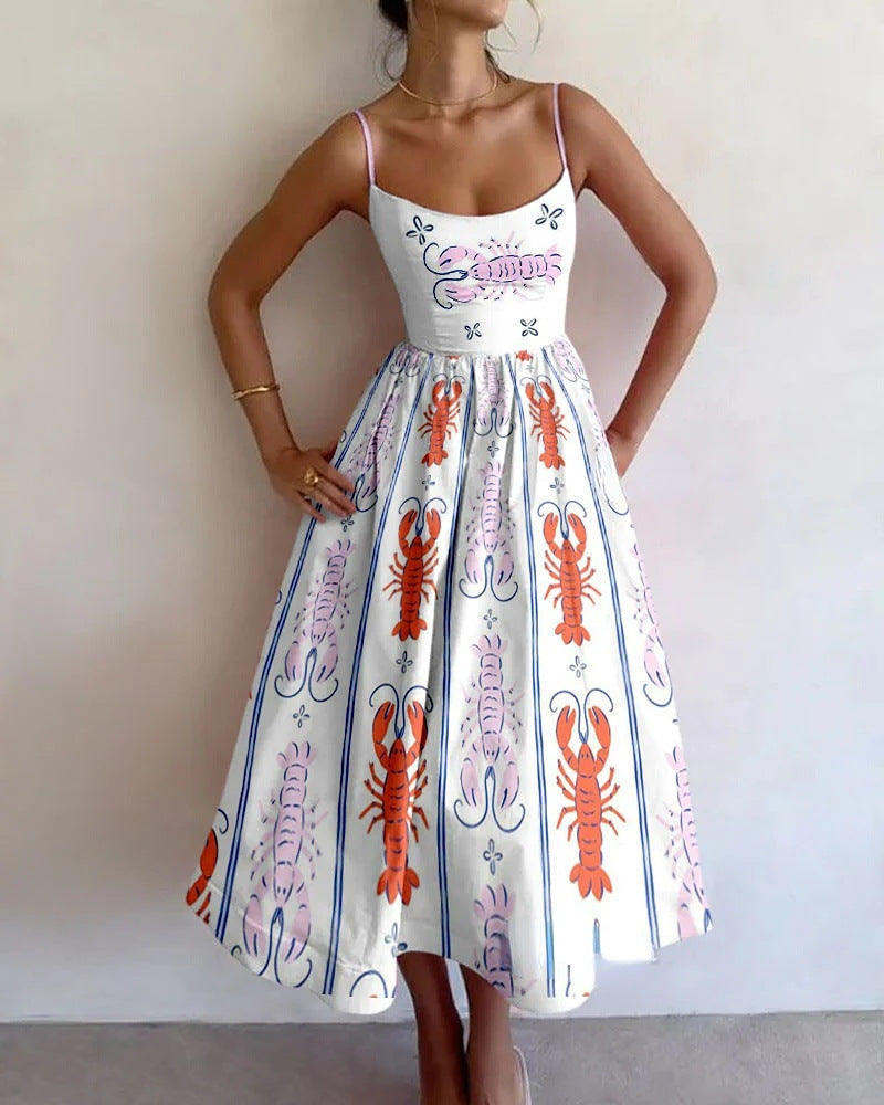 Brinleyrae™ | Seaside Whimsy Midi Dress
