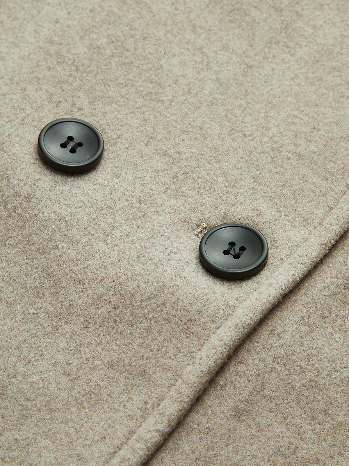 Charlene Womens Double Breasted Pea Coat with Stand Collar