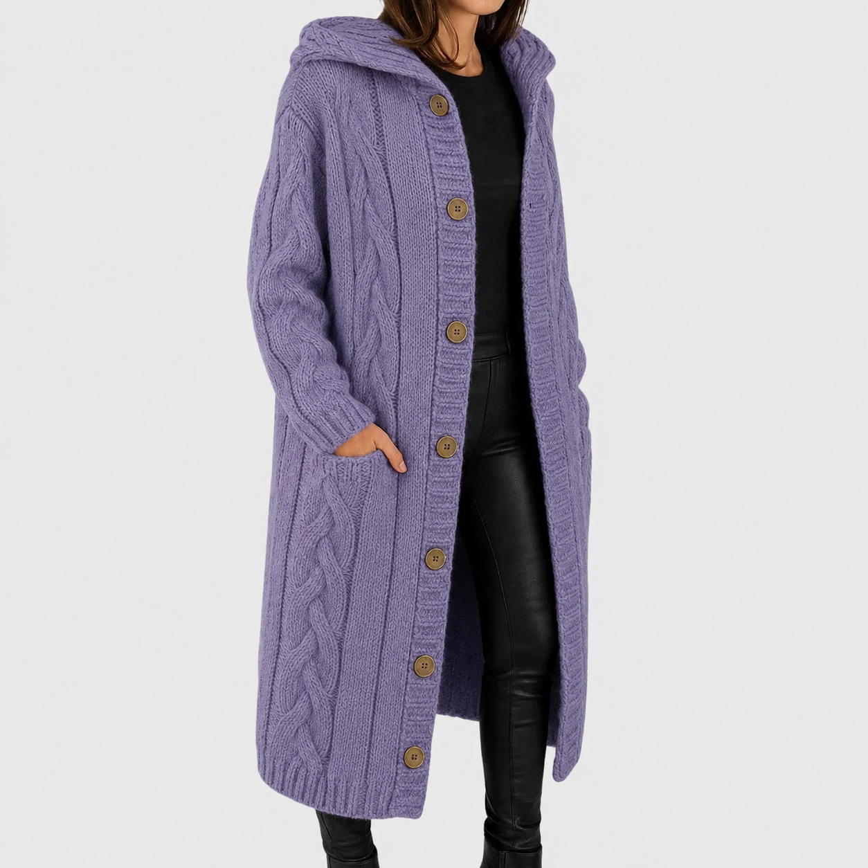 Women's Cosy Structured Coat, Layering-Ready | Flattering Drape, Timeless Everyday Cut | 8 Colorways | S–5XL