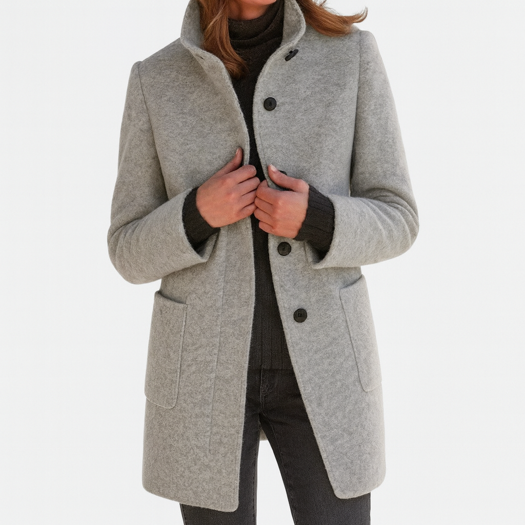 Women's Timeless Tailored Coat, Structured Silhouette | Warm & Versatile Everyday Layer | 11 Colorways | S–6XL
