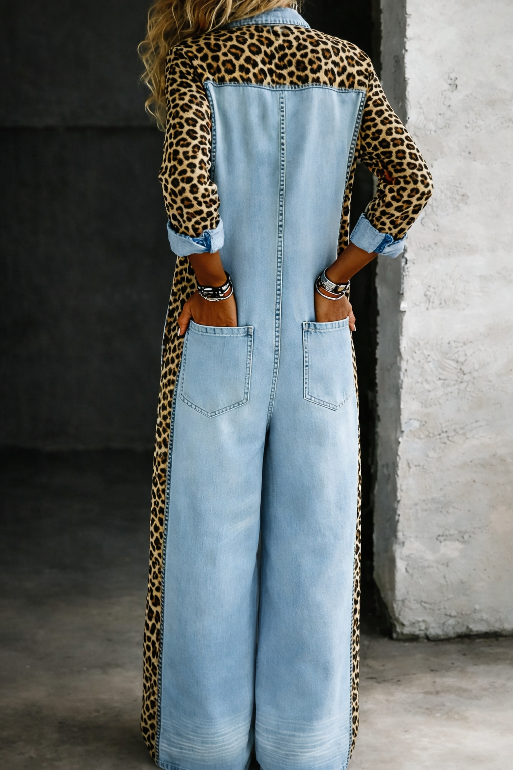 Amanda™ | One Piece Denim Shirt Jumpsuit