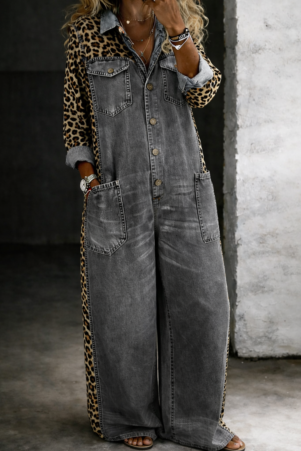 Lia™ | One Piece Shirt Jumpsuit