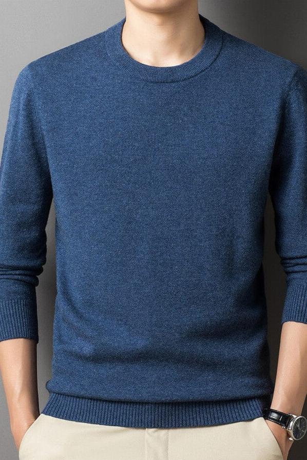 Edgar | Herren Warmer Langarm-Pullover — Lockere Passform Freizeit-Basic in 6 Farben | Westmere