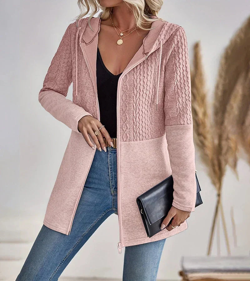 Women's Zip-Up Hoodie, Full-Length Zipper | Soft Breathable Design, Relaxed Layering Fit | 4 Colorways | S–5XL