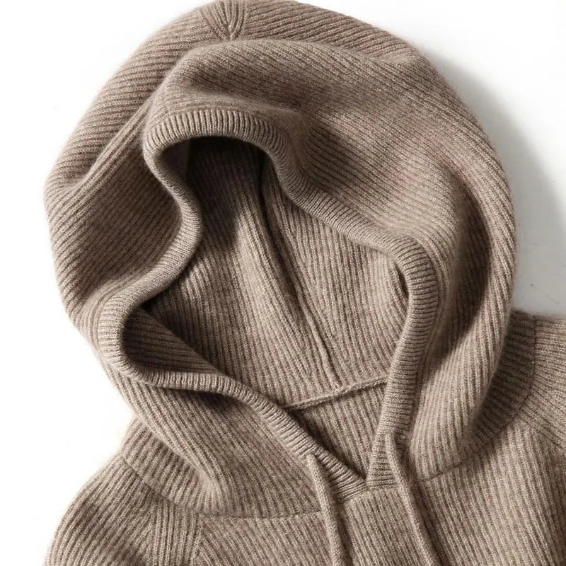 April Womens Cashmere Blend Hoodie