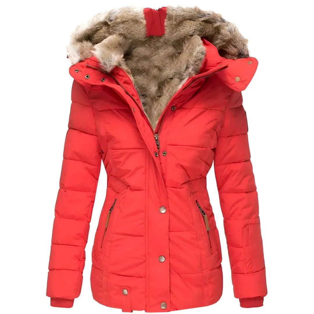 Hooded Puffer Jacket for Women – Stylish & Insulating
