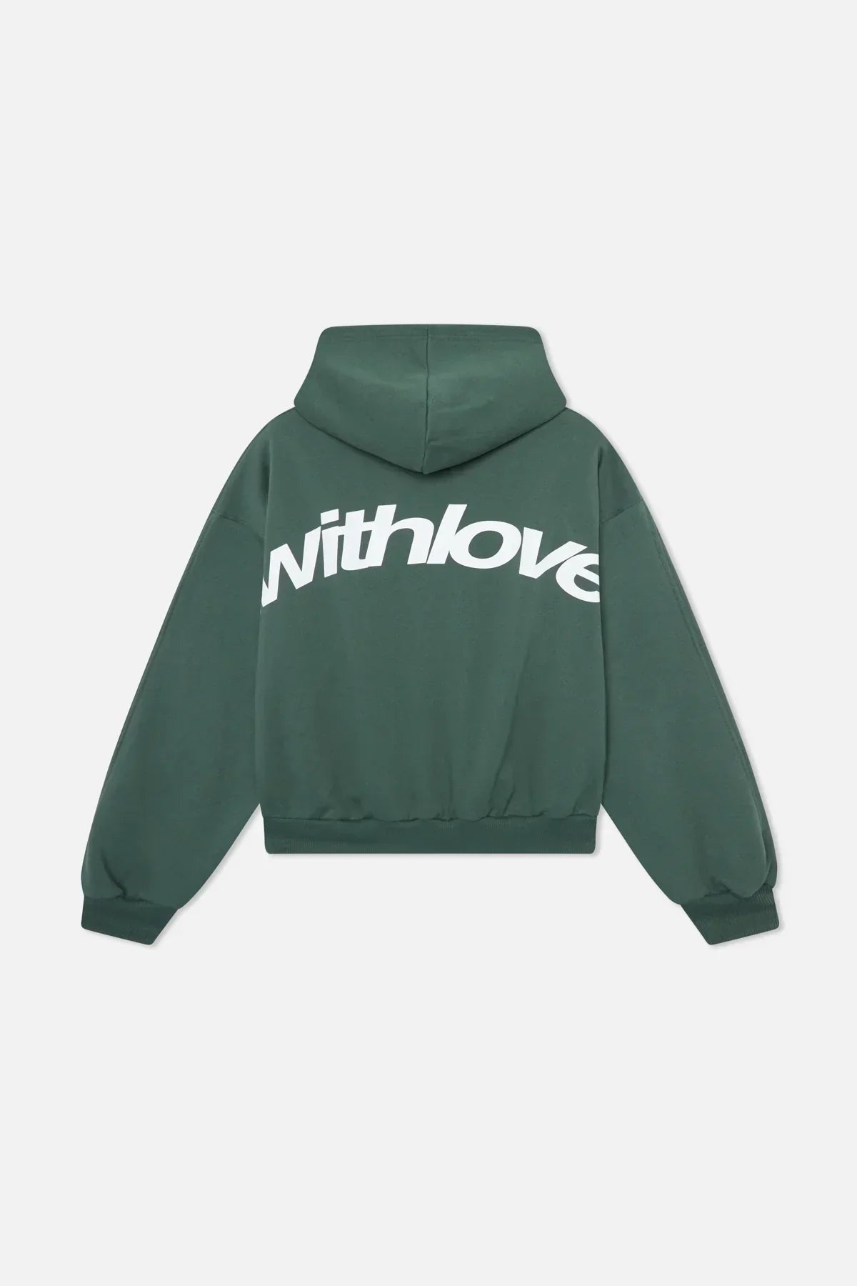Sarah Womens Oversized Hoodie with Back Print in Green