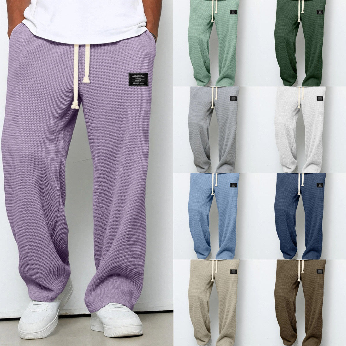 Samuel | Wide trousers with adjustable waistband