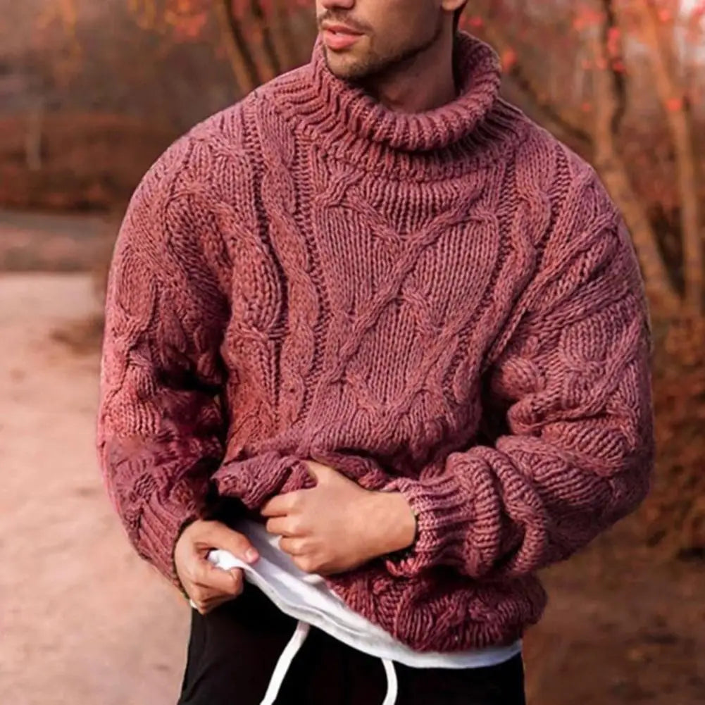 Andreas | Herren Dick Gestrickter Rollkragenpullover — Winter-Knit in 4 Farben S–3XL | Westmere