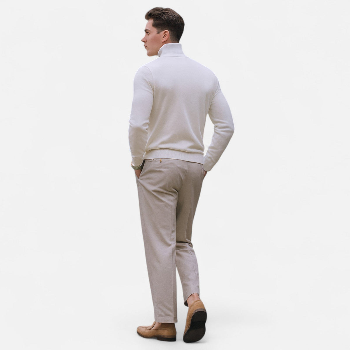 Benjamin | Herren Frühlings Half-Zip Pullover — Zeitloses Design mit Stehkragen in 3 Farben | Westmere