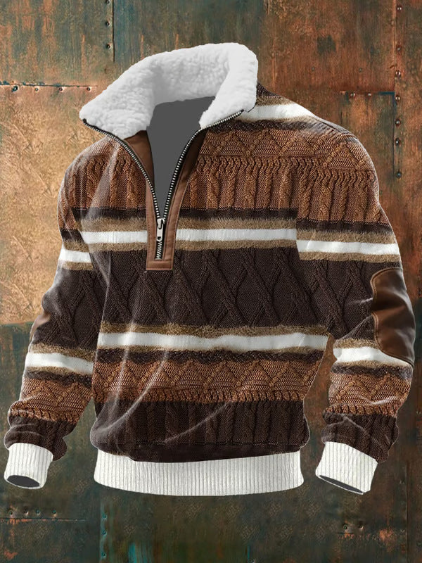 Aaron – Quality Zip Up with Shearling Lined Collar