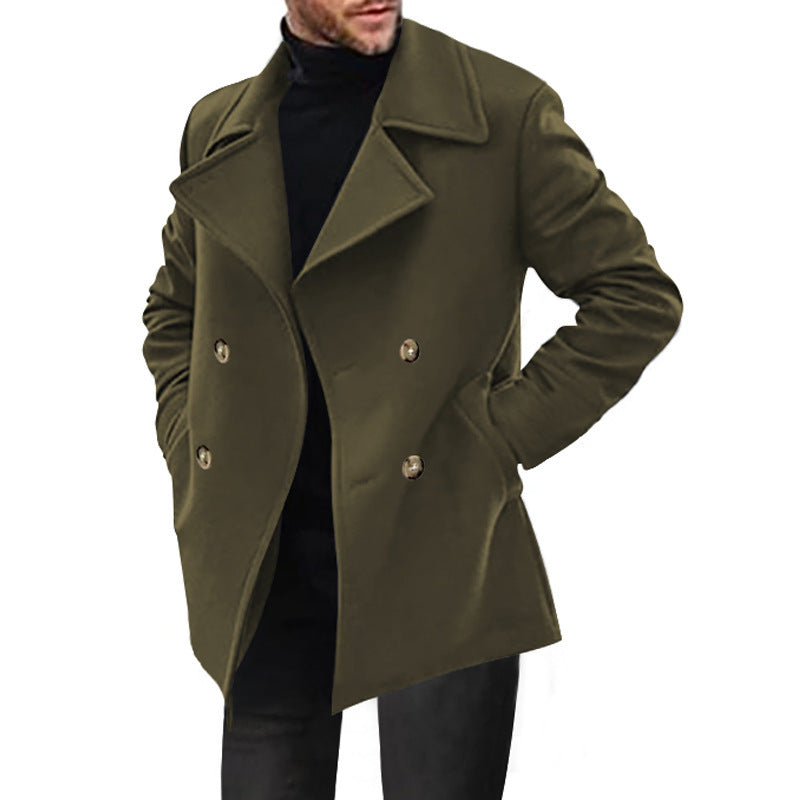 Gerrit | Herren Zweireiher-Mantel mit Klappentaschen — Klassischer Wintermantel in 4 Farben S–3XL | Westmere