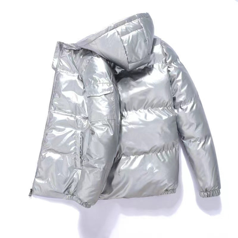 Ansgar | Herren Daunenjacke mit Kapuze — Glänzende Lackoptik in 3 Farben M–3XL | Westmere