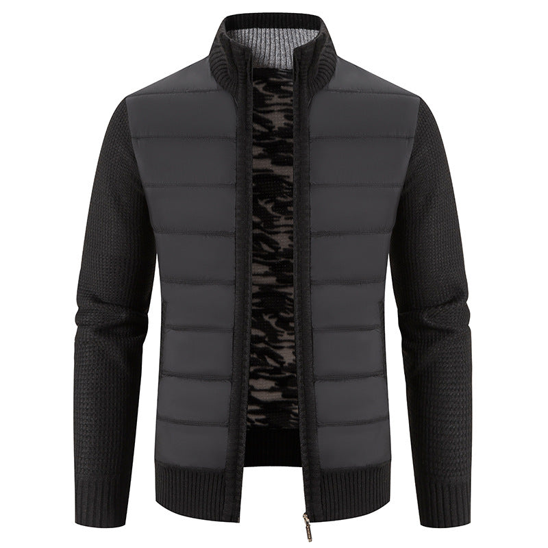 Bruno | Herren Bomberjacke mit Steppfront und Strickärmeln — Modern Bomber in 5 Farben M–3XL | Westmere