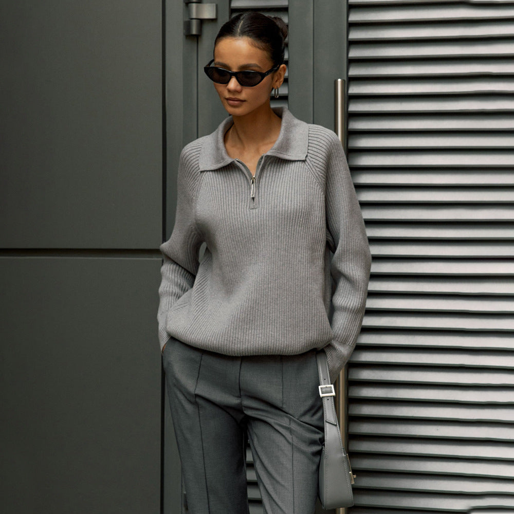 Women's Everyday Sweater, Soft-Touch Design | Flattering Relaxed Drape, Timeless Layer | 4 Colorways | S–L