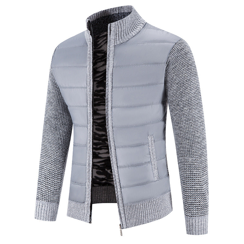 Bruno | Herren Bomberjacke mit Steppfront und Strickärmeln — Modern Bomber in 5 Farben M–3XL | Westmere