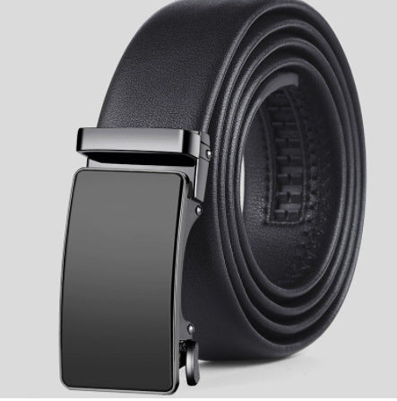 Rashad™ | Men’s Genuine Leather Dress Belt – Automatic Buckle