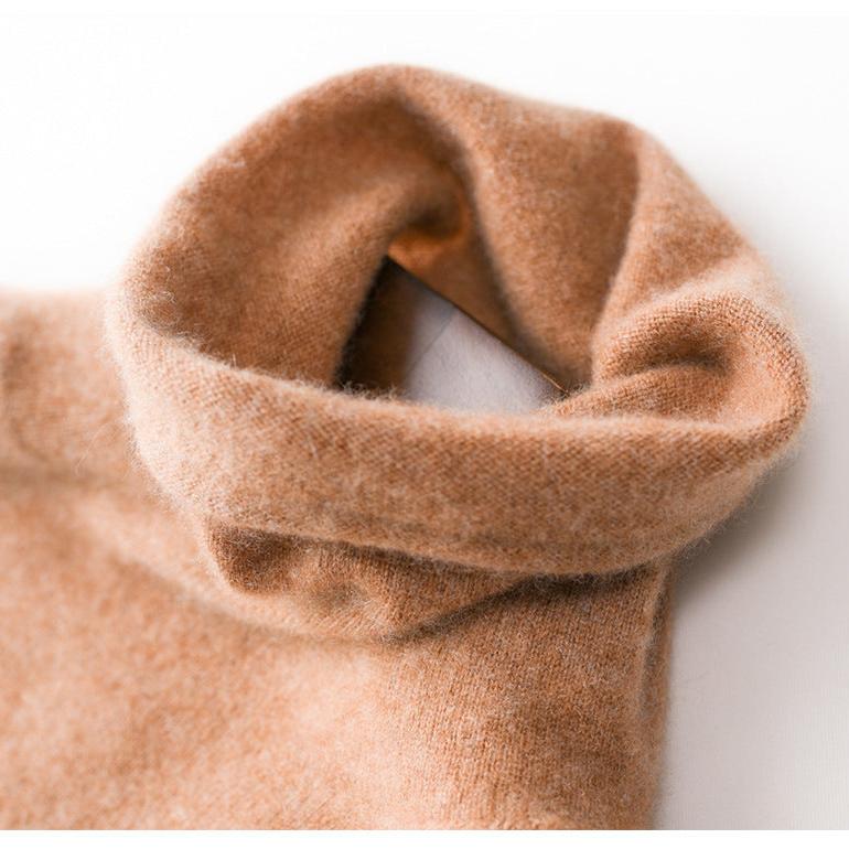 Victoria Womens Cashmere Blend Turtleneck Sweater, Slim Fit