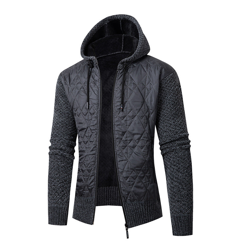 Konstantin | Herren Kapuzenjacke mit Wattierung und Teddyfutter — Warme Puffer in 3 Farben M–3XL | Westmere