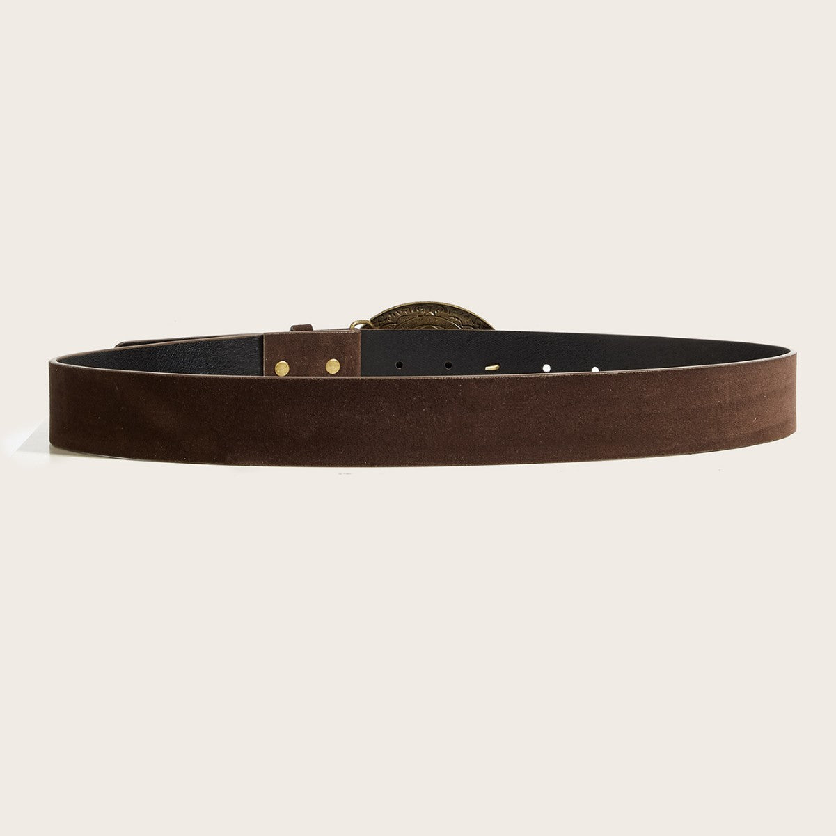 Gideon™ | Men’s Western Cowboy Belt – Bronze Bull Head Buckle