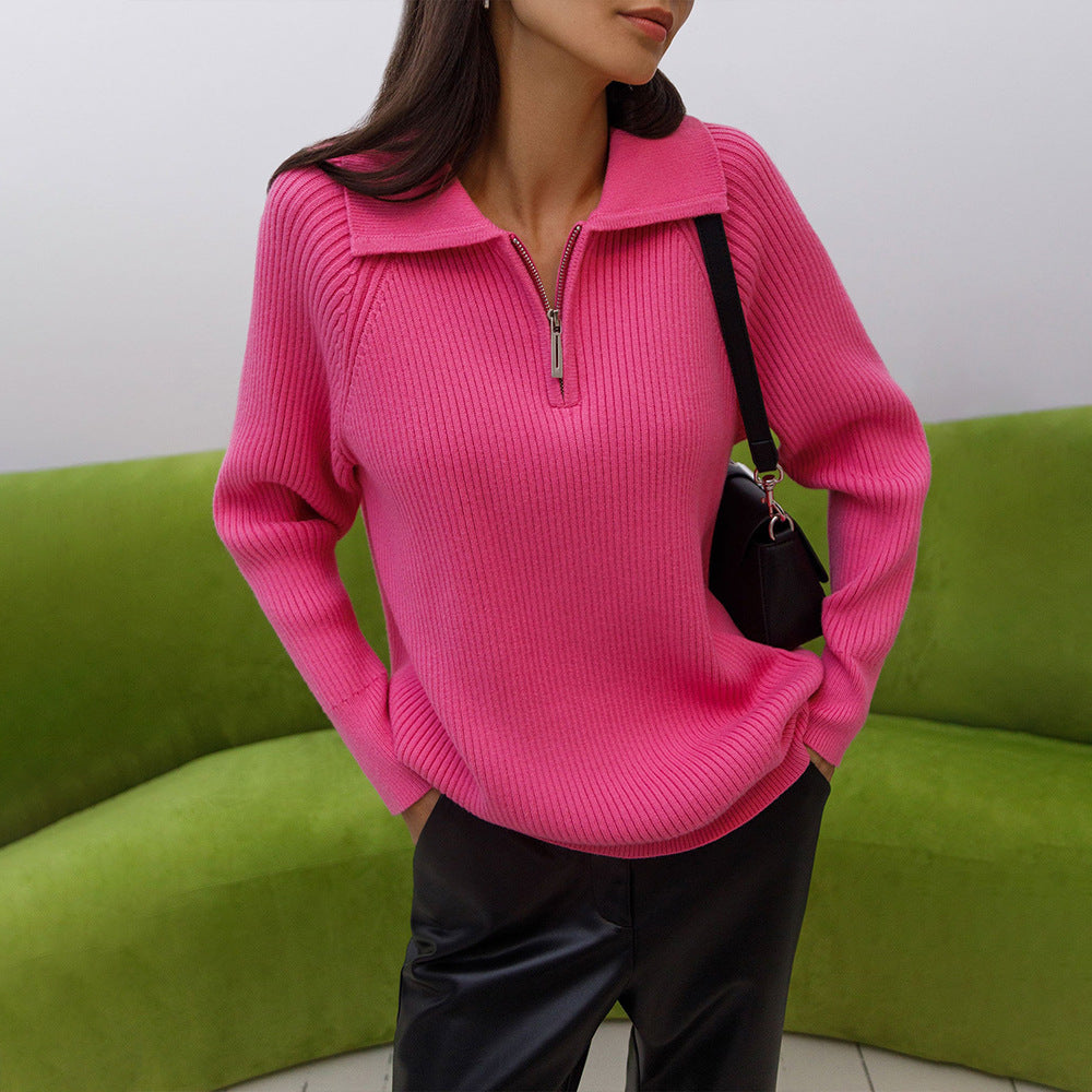 Women's Everyday Sweater, Soft-Touch Design | Flattering Relaxed Drape, Timeless Layer | 4 Colorways | S–L