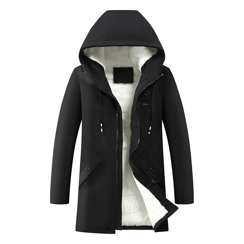 Rüdiger | Herren Parka mit Kordelzugkapuze — Verdeckter Reißverschluss in 4 Farben M–3XL | Westmere