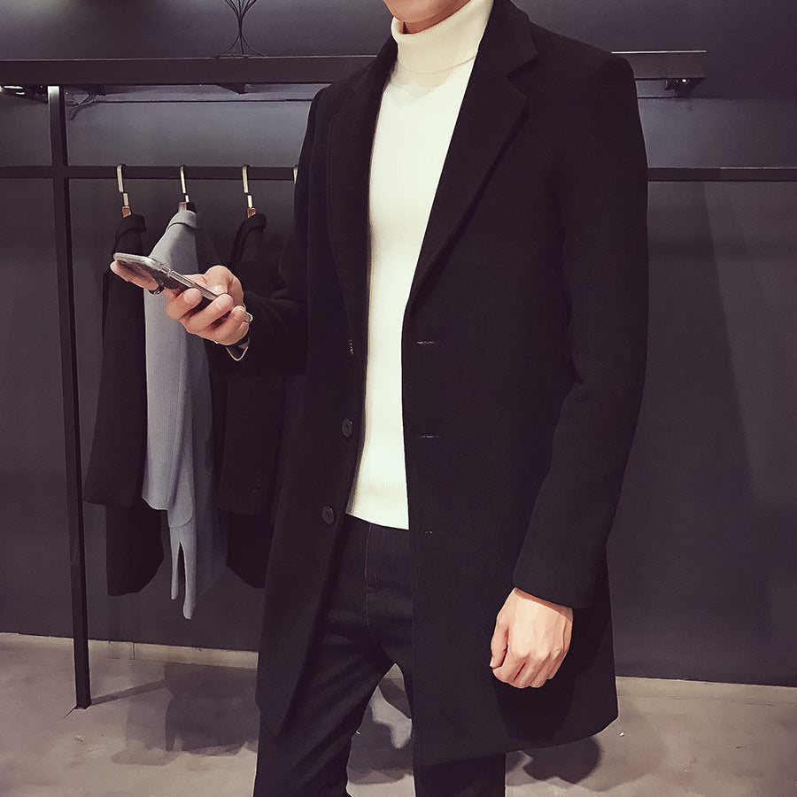 Dietmar | Herren Einreiher-Mantel mit schmaler Silhouette — Slim Wintermantel in 6 Farben | Westmere