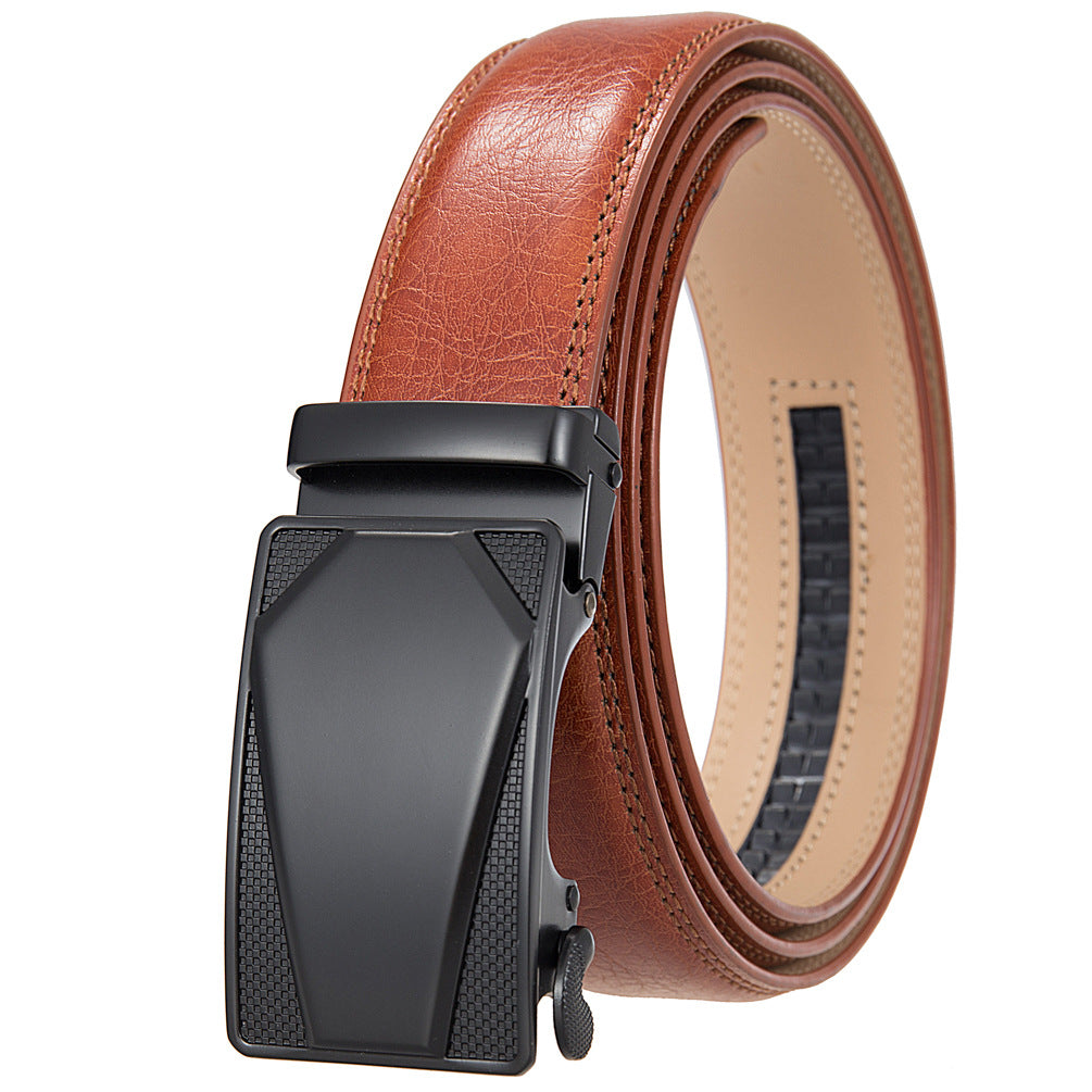 Lander™ | Men’s Leather Belt – Automatic Buckle Classic Style