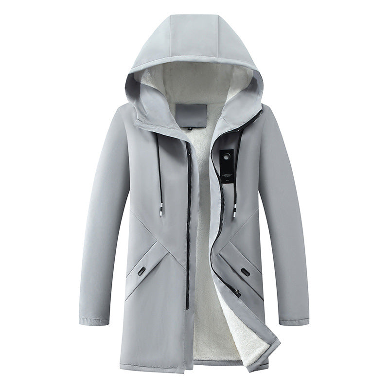 Rüdiger | Herren Parka mit Kordelzugkapuze — Verdeckter Reißverschluss in 4 Farben M–3XL | Westmere
