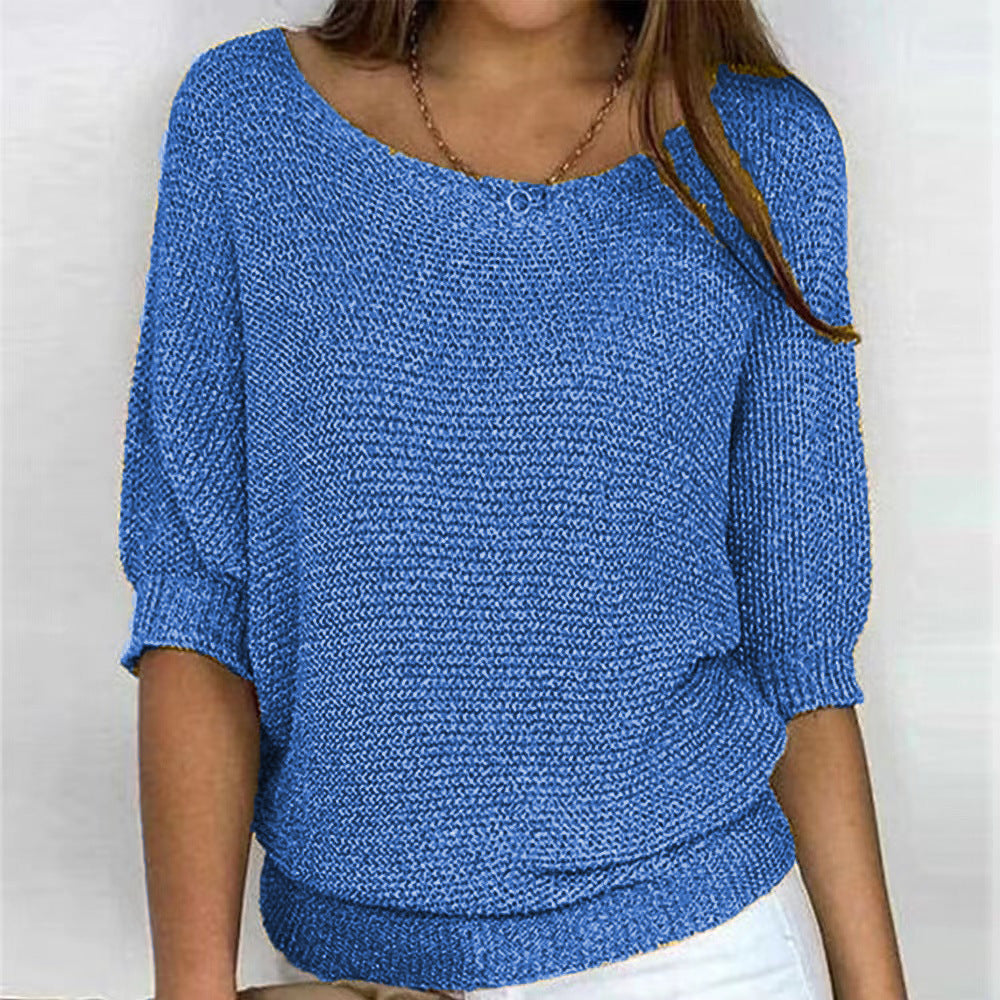 Women's Soft Comfort Sweater, Flattering Cut | Breathable All-Day Warmth, Minimalist Design | 9 Colorways | S–2XL