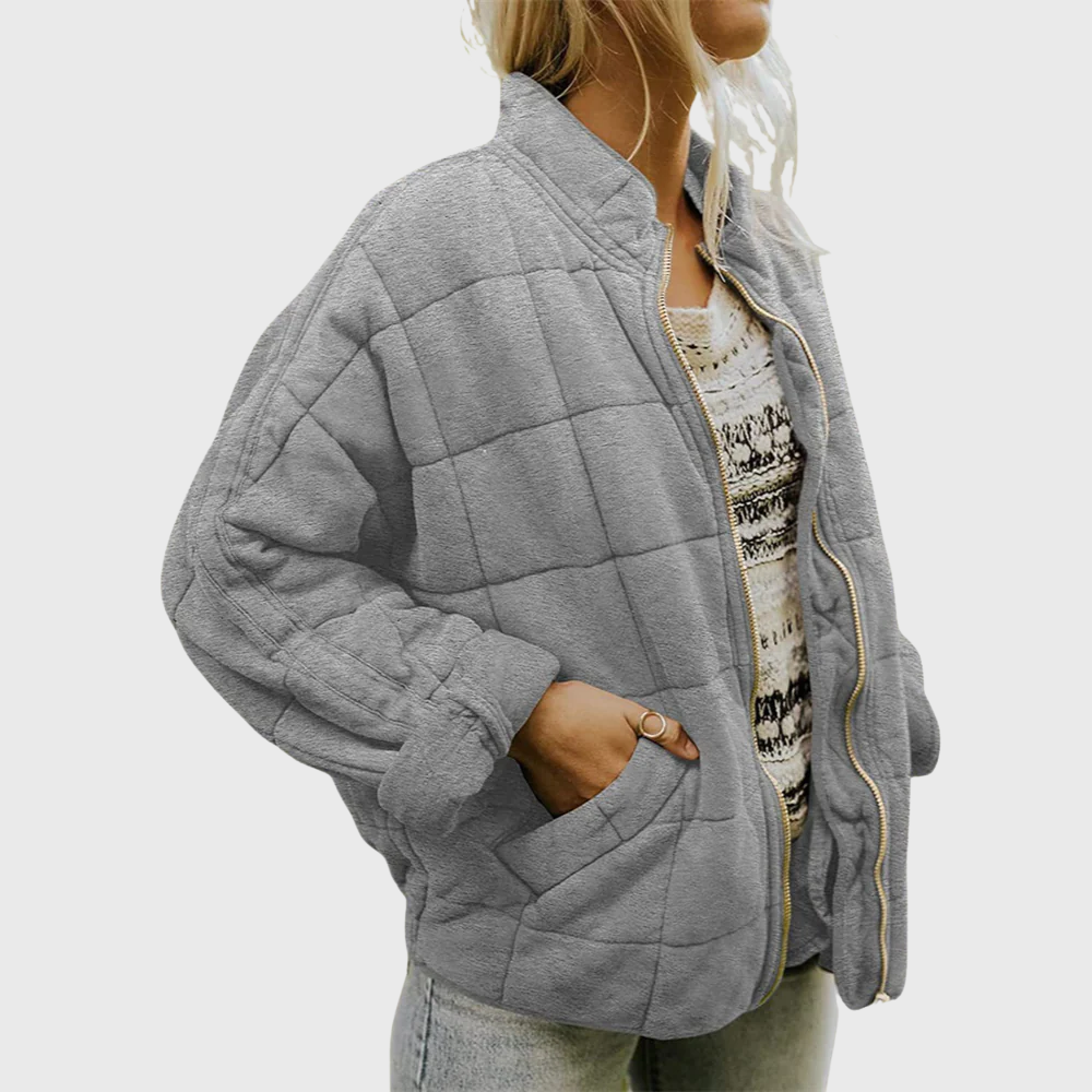 Women's Quilted Jacket, Oversized Layering Fit | Lightweight Insulation, Refined Casual Cut | 5 Colorways | S–2XL