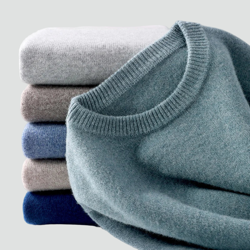 John Mens Fine Knit Crewneck Sweater
