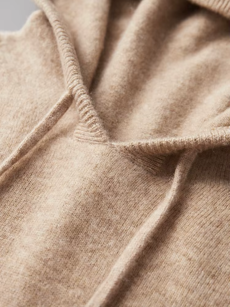 Drew Mens Cashmere Hooded Sweater
