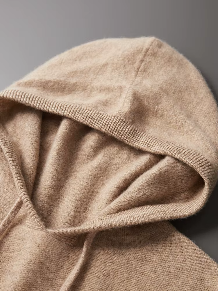 Drew Mens Cashmere Hooded Sweater
